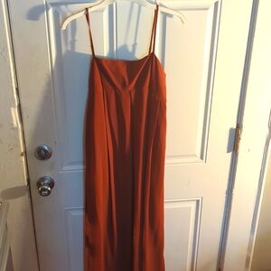 WhoWhatWear long brown dress